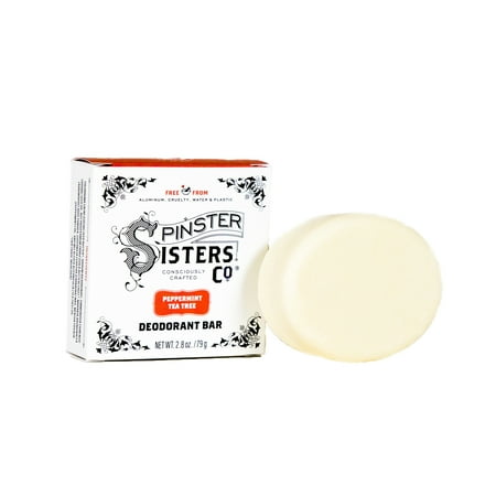 Spinster Sisters Co. Deodorant Bar Peppermint Tea Tree, 3.2 oz.
