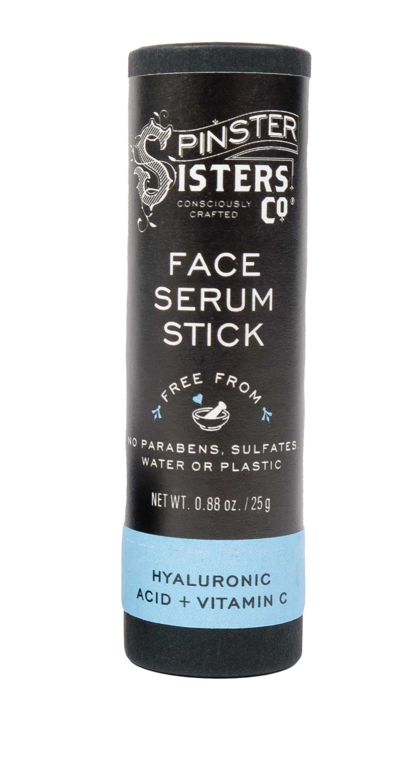 Spinster Sisters Face Serum Stick with Hyaluronic Acid + Vitamin C, .88 oz