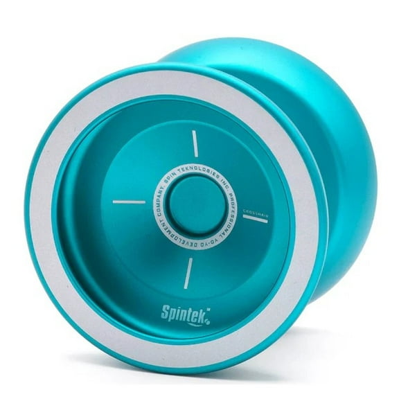 Spintek Crosshair Yo-Yo -Responsive YoYo with Unresponsive Bearing Kit Included (Teal)