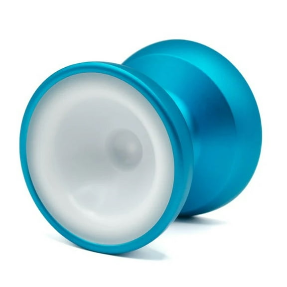 Spintek x MAGICYOYO Metal Skyva 2 Yo-Yo - 6061 Aluminum with Delrin Fingerspin Cap YoYo (Blue with White Cap)
