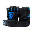 thumbnail image 1 of Spinto USA 9160005 Mens Workout Glove with Wrist Wraps, Blue & Gray - Small, 1 of 11