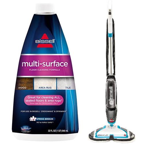 BISSELL Spinwave Hard Floor Powered Mop and Clean and Polish, 2039W