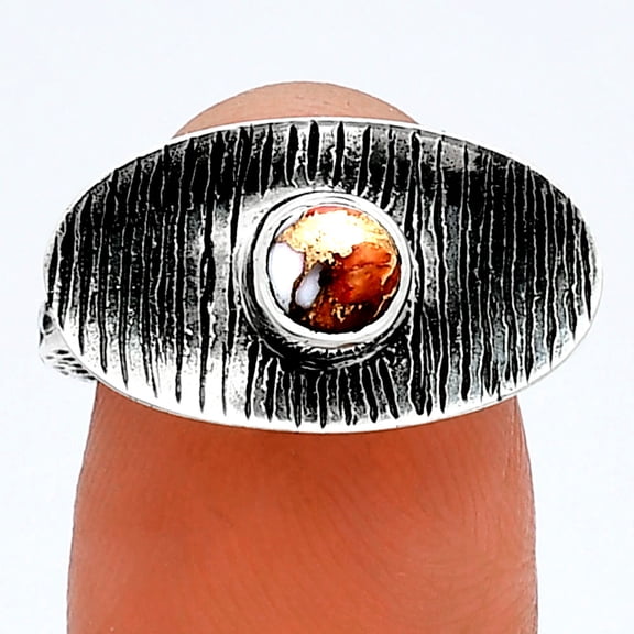 Spiny Oyster Turquoise - Arizona 925 Sterling Silver Ring s.6 Jewelry R-1573 SDR244232