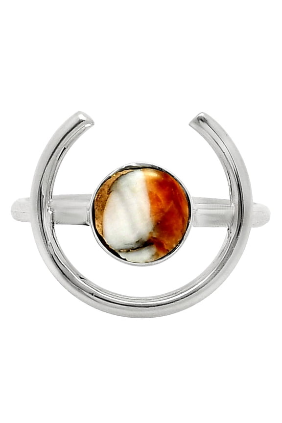 Spiny Oyster Turquoise - Arizona 925 Sterling Silver Ring s.8 Jewelry R-1036 SDR249285