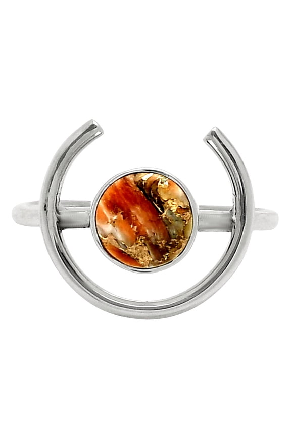 Spiny Oyster Turquoise - Arizona 925 Sterling Silver Ring s.9 Jewelry R-1036 SDR249256