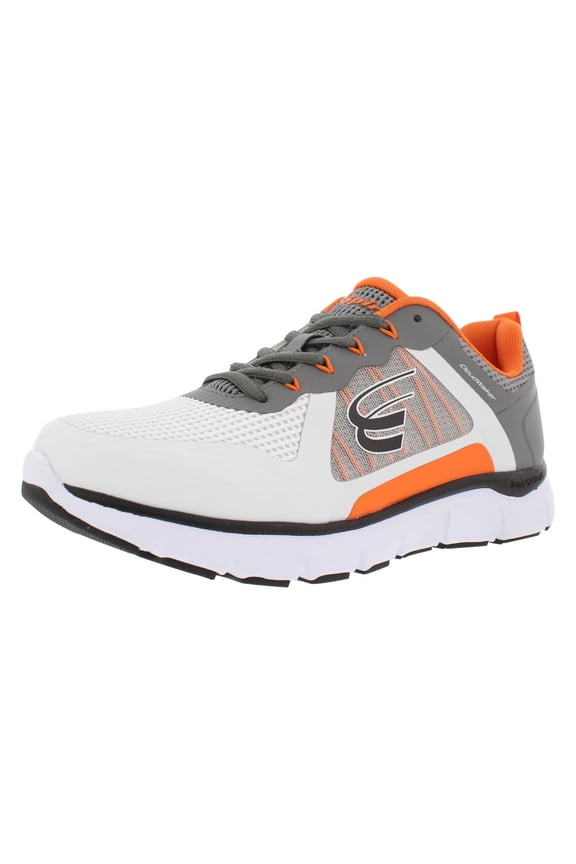 Cloudwalker Walking Men's Shoes Size 13, Color: White/Dark Grey/Orange