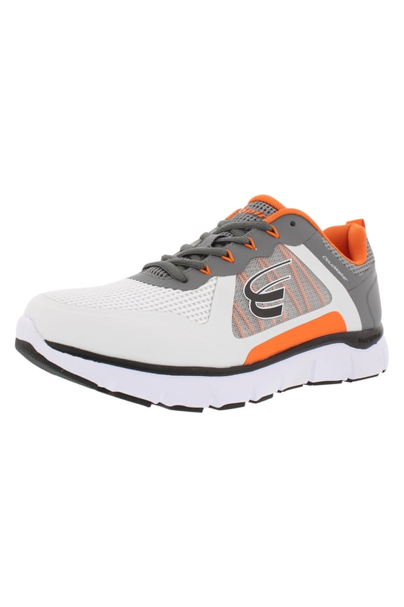 Cloudwalker Walking Men's Shoes Size 13, Color: White/Dark Grey/Orange