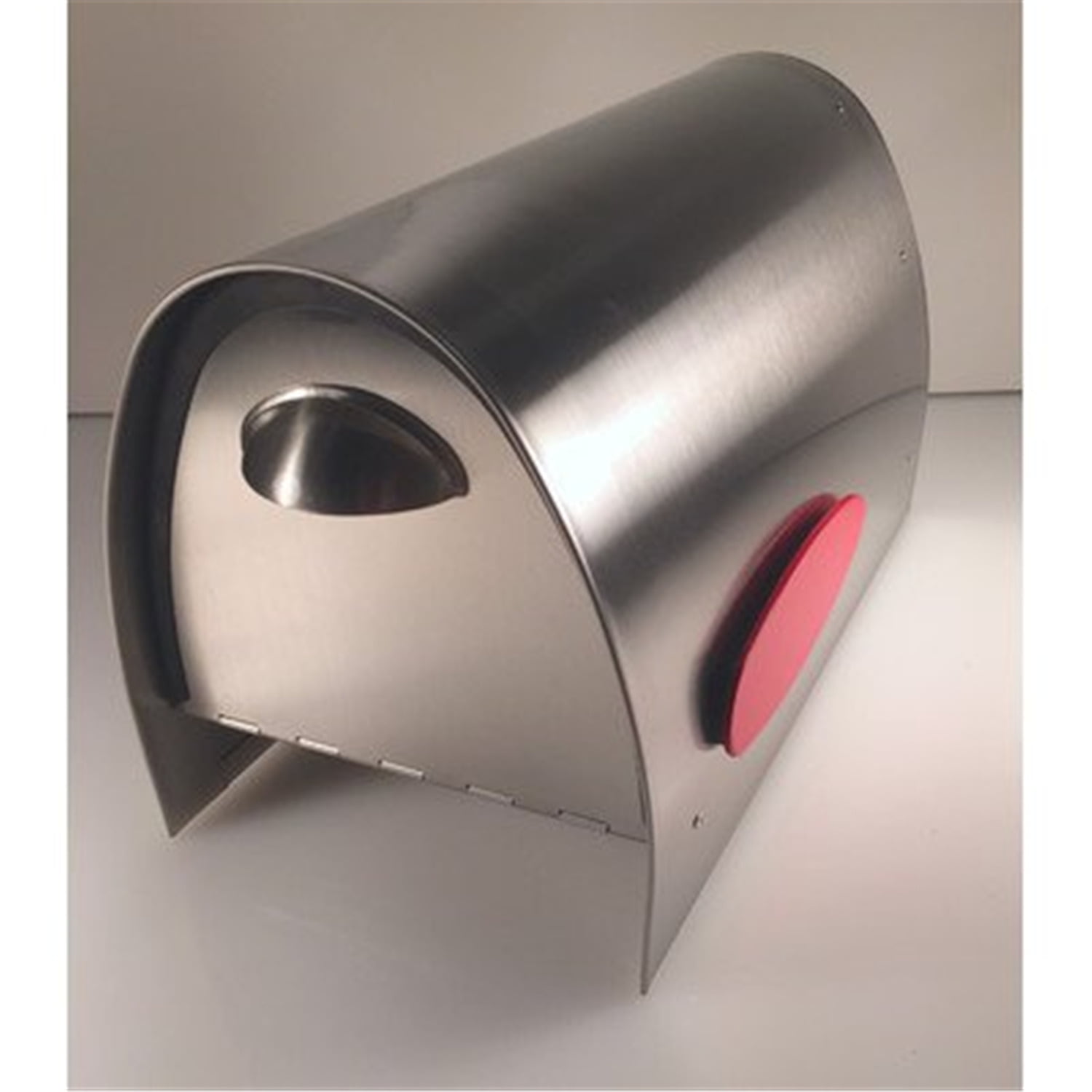 Medium Stainless Steel Modern Post Mounted Mailbox