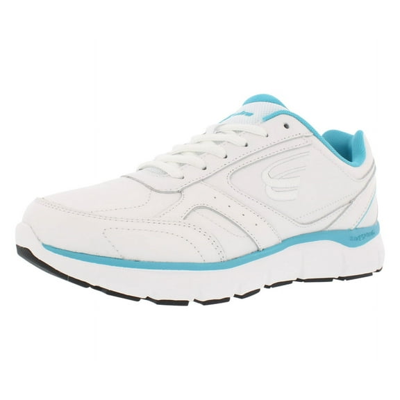 Spira WaveWalker Women's Slip Resistant Walking Shoe - White / Aqua