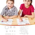 thumbnail image 1 of Spiral Art Drawing Stencil Ruler Set, 22-Piece Transparent Geometric Pattern Templates for Kids and Students, Doodle Design Drafting Board for Art and Learning, 1 of 3
