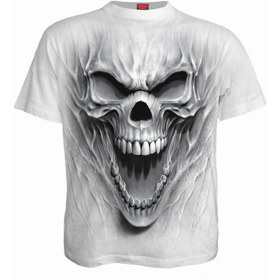 Spiral Direct Gothic BEAST WITHIN - T-Shirt White |Skulls|Tribal|Metal