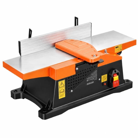 Spiral Benchtop Jointer, 2 Hp 12000 Rpm, 12-Blade Cutterhead, Adjustable Fence, 6 X 23 in Cast Aluminum Table