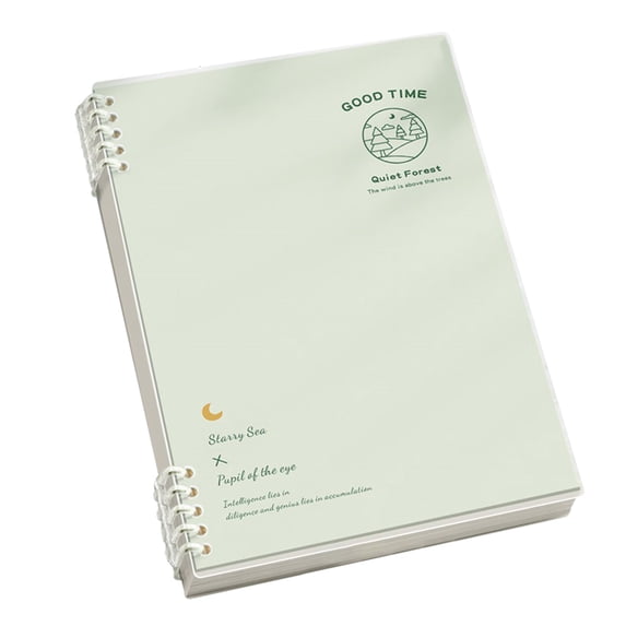 Spiral Binder Notebooks, B5 Refillable Notebooks Smart Ring Binder 10 Rings, with 120 Sheets 6mm Blank Filler Paper, Ideal for Work, Study & Journal,1PC