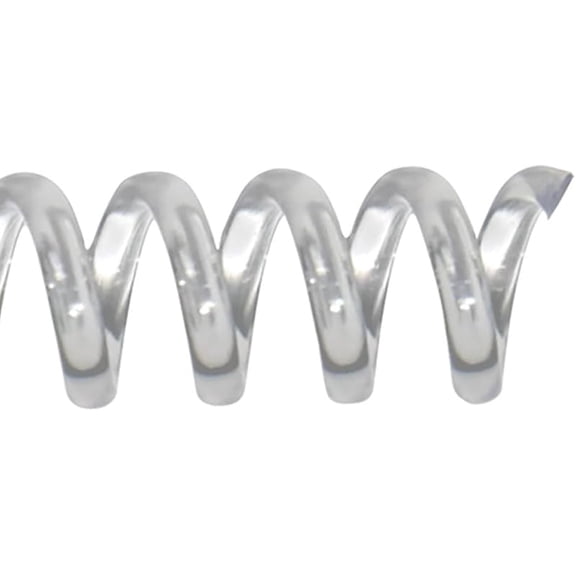 Spiral Binding Coils for Reports, Presentations and Proposals | 4:1 Pitch | 12 in. Length | Clear | 92 Sheets Binding Capacity | 100 Pack