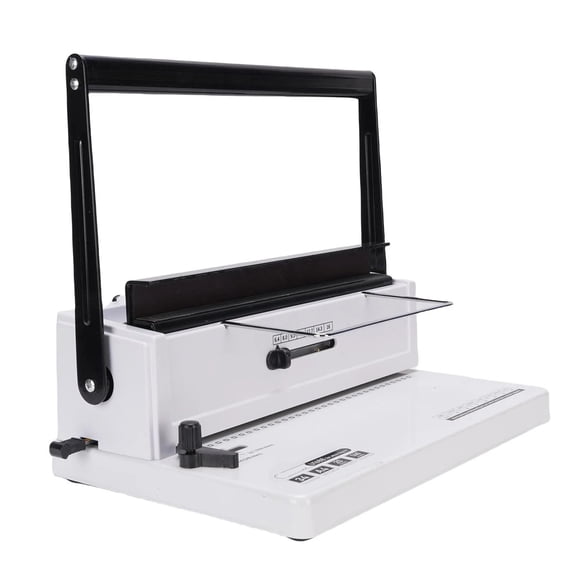 Spiral Binding Machine Wire Binding Machine Binding Machine With 12Pcs 12mm Coils 50 Sheet A4 Covers For A4 A5 ,Easy to Use