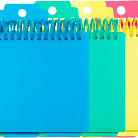 Spiral Bound Index Card Notebook with Tabs, Includes 60 Ruled 3 x 5 Inch Index Cards, 1 Notebook, Color May Vary (48750)