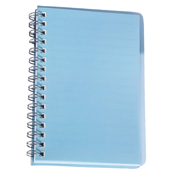 Spiral Bound Lined Notebook, 80 Sheets 160 Pages PP Hardcover Journal,5.7X3.94" Colorful Double Coil Ruled Writing Notepad, Portable Office Memo Planner Notebook, Daily Draft Record Notebook