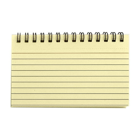 Spiral Bound Ruled Index Cards Set, Color-Coded Note Taking Pad for Office Organization - 50 Sheet Per Pad, Cxui Subject Notebook, Notebook
