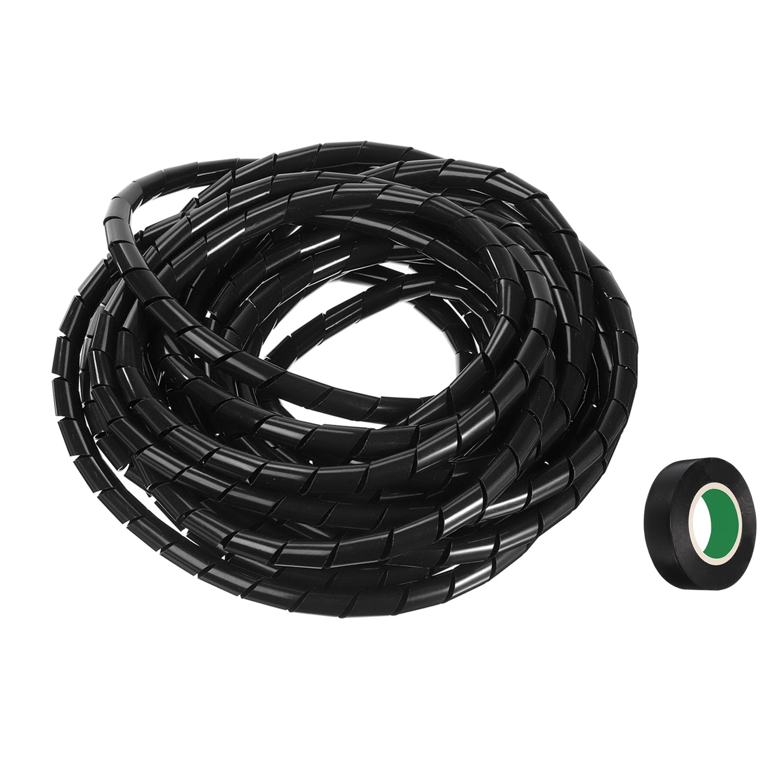 Spiral Cable Wrap 16.4ft 16mm Cable Management Sleeve Cord Organizer ...