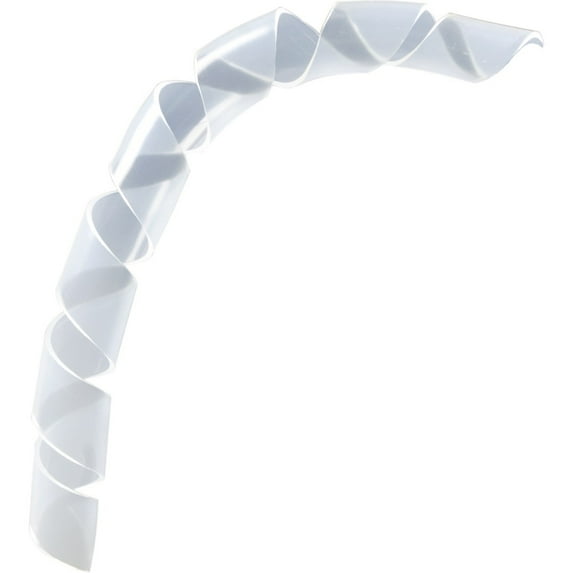 Spiral Cable Wrap, Clear, Diameter: 7.5mm - 60mm, Cable Management Wraps, 10 meter Spiral Cord Wrap, Cable Management Spiral Ties, CableWholesale