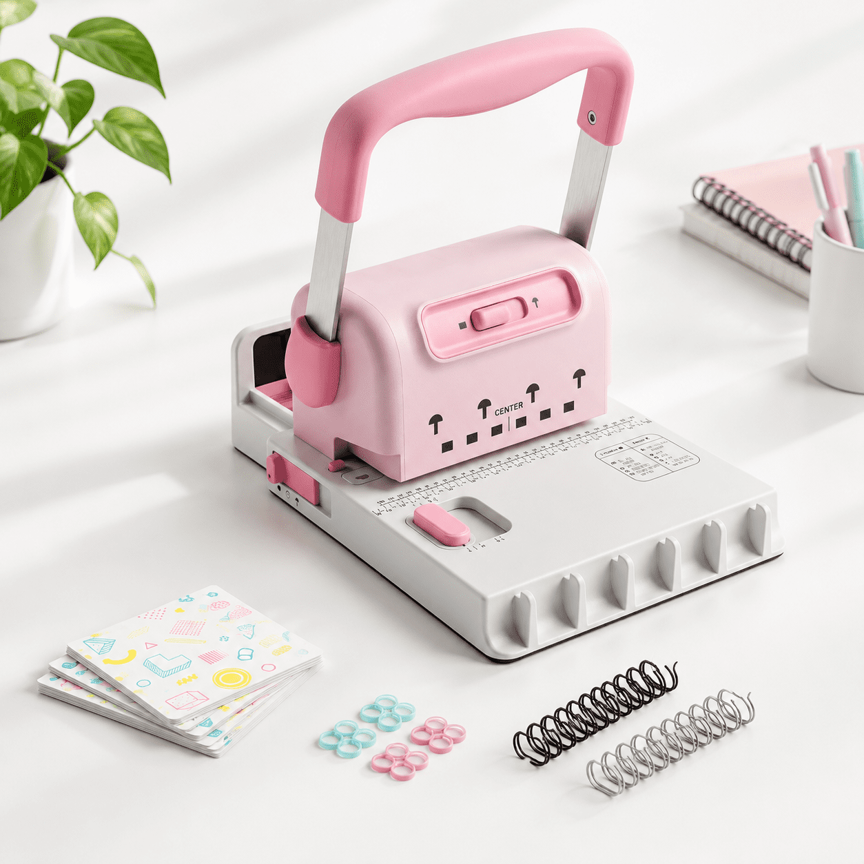 Spiral Cinch Binding Machine, 2-in-1 Wire & Disc Portable Book Kit for ...