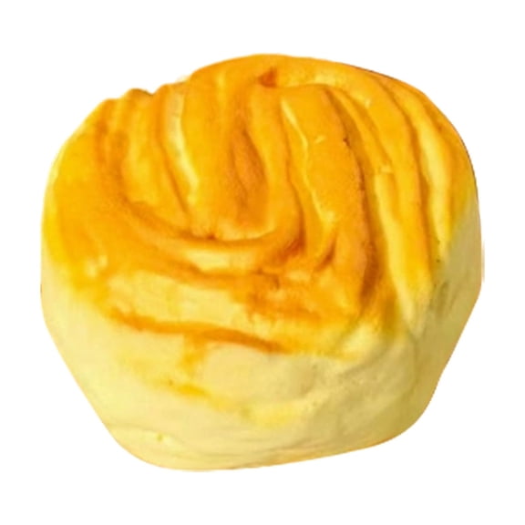 Spiral Cinnamon Roll Pinchable To-y Soft Pastry Food Model Sensory Fidget for Tactile Exploration and Portable Hand Relaxation, 4x4 Inch