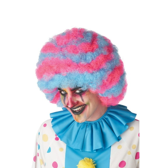 Spiral Clown Wig (Blue/Pink)