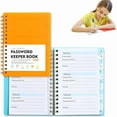 thumbnail image 1 of Spiral Code Book Orange,A Spiral Code Book,Password Book Password Book with Personal Alphabet Label Internet Address and Password Headquarters Password Log, 1 of 5