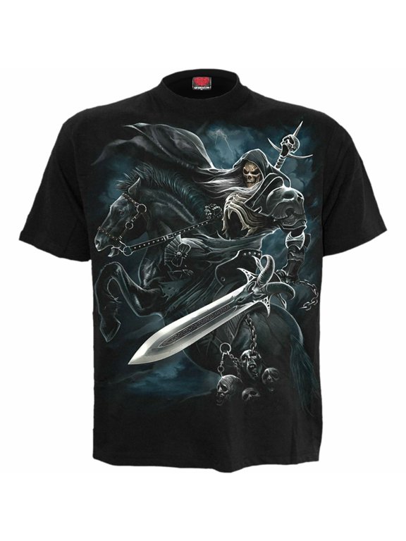 Spiral Direct Grim Rider Short Sleeve New In Package Men Gothic Creative Style For Special Occasions T-Shirt, Size S-5XL