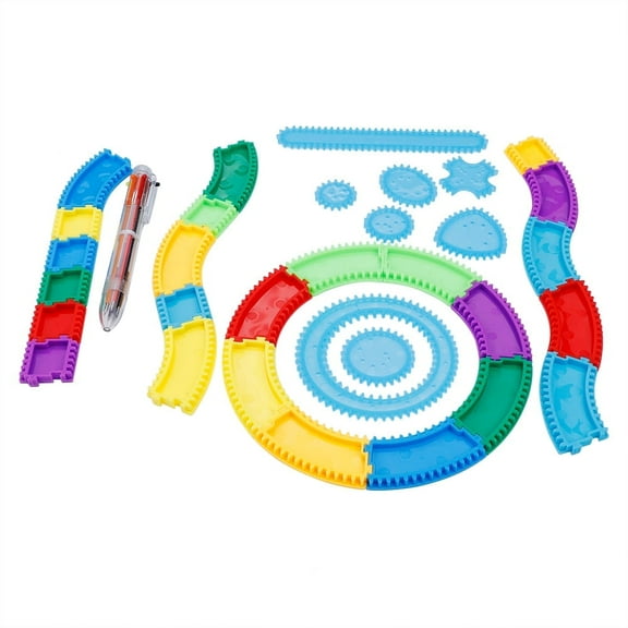 Spiral Drawing RulerToys, Kids Spiral Drawing Tool,Spiral Art Kit, Multifunctional Geometric Drawing Ruler,Intellectual Gift Art Designer Board, Craft Design Educational Toy Stationery Supply