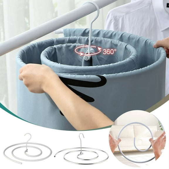 Spiral Drying Rack, Quilt Drying Rack for Balcony, Circular Folding Hanger, Space Saving Clothes Drying Rack for Sheets, Blankets, and Comforters, Indoor and Outdoor Use
