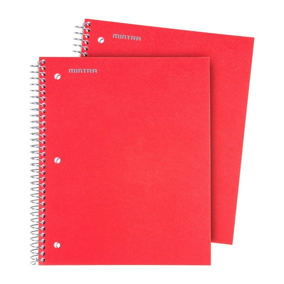 Spiral Durable Notebooks, 2 Pack (3 Subject, College Ruled)