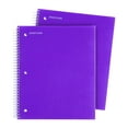 thumbnail image 1 of Spiral Durable Notebooks, 2 Pack (3 Subject, College Ruled), 1 of 11