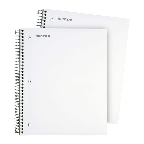 Spiral Durable Notebooks, 2 Pack (3 Subject, College Ruled)