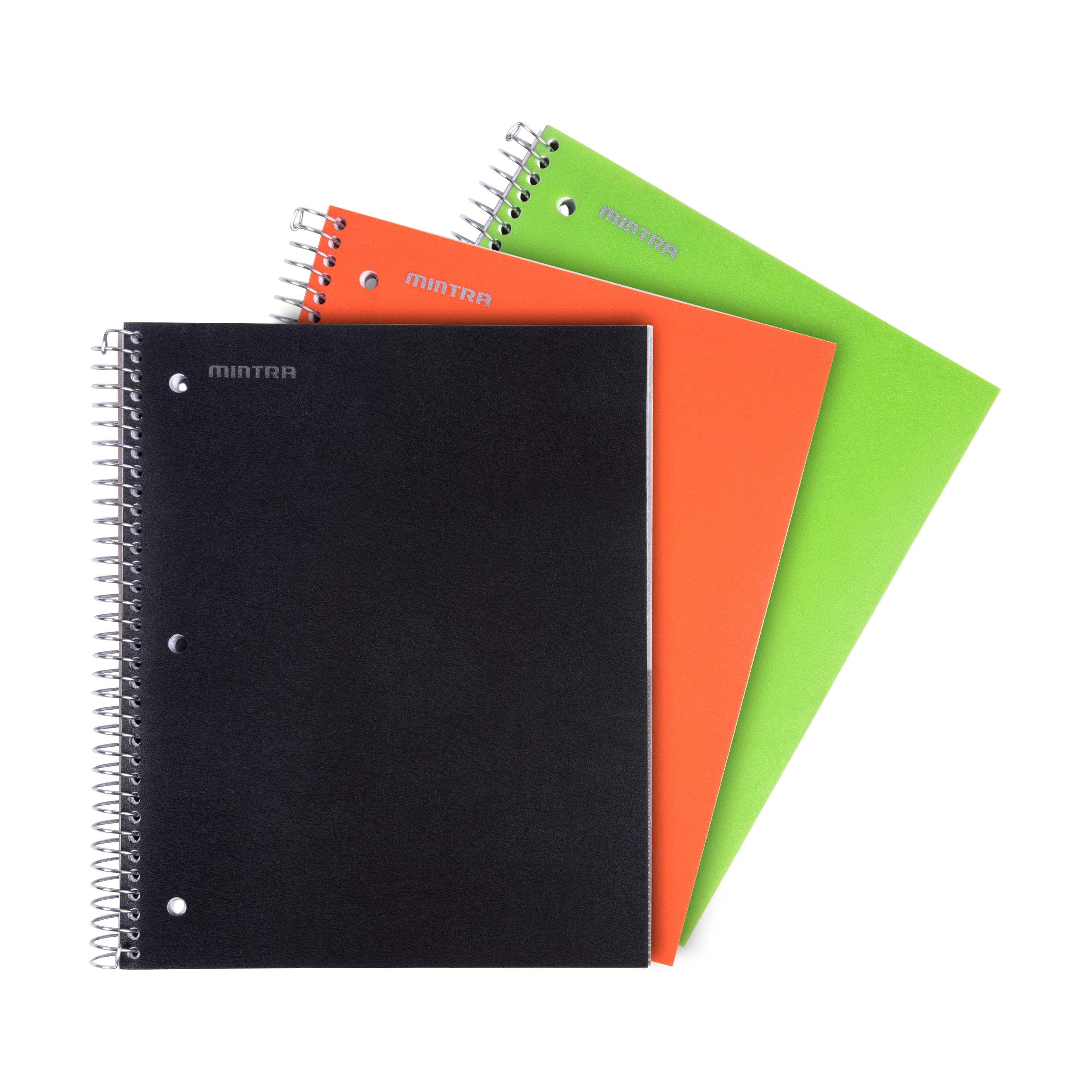 Spiral Durable Notebooks - 3 Subject ( 3 Pack )