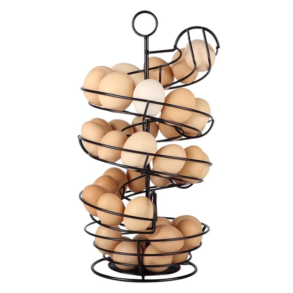 Spiral Egg Skelter with Storage Basket for Countertop Kitchen