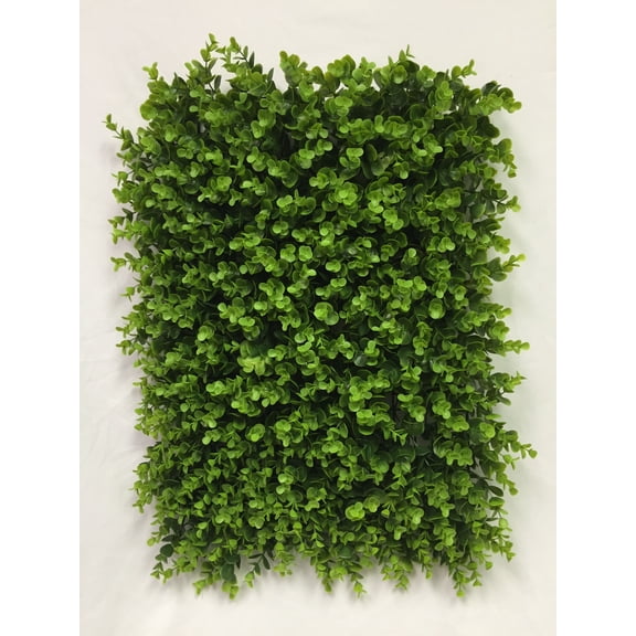 Spiral Eucalyptus 25in Artificial Polysilk Faux Greenery Fake Flower Rectangular Mat for Home Wedding Wall Arrangement Ceremony Table Aisle Decor (Green, One each)