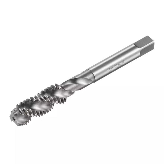 Spiral Flute Thread Tap 3/8-16 for BSW HSS Machine Tap Uncoated Right Hand for Aluminum Stainless Steel for Mold Steel Bronze Plastic CNC Drilling Tapping