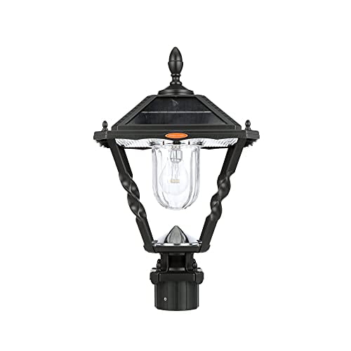 Spiral Frame Solar Post Light Assembly Kit with 3” Fitter Mount