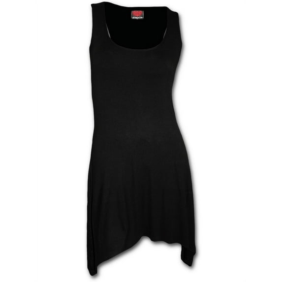 Spiral - GOTHIC ELEGANCE - Goth Bottom Camisole Dress Black