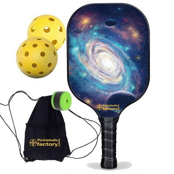 Spiral Galaxy Carbon Fiber Pickleball Paddle, Sports At the Beach Pickleball, Carbonfiber Graphite