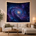 thumbnail image 1 of Spiral Galaxy in Deep Cosmic Space, Majestic Celestial Style for Space Enthusiasts, Fine Art Space Decor, Housewarming Gift Tapestry Wall Hanging for Bedroom and Living Room, 1 of 7