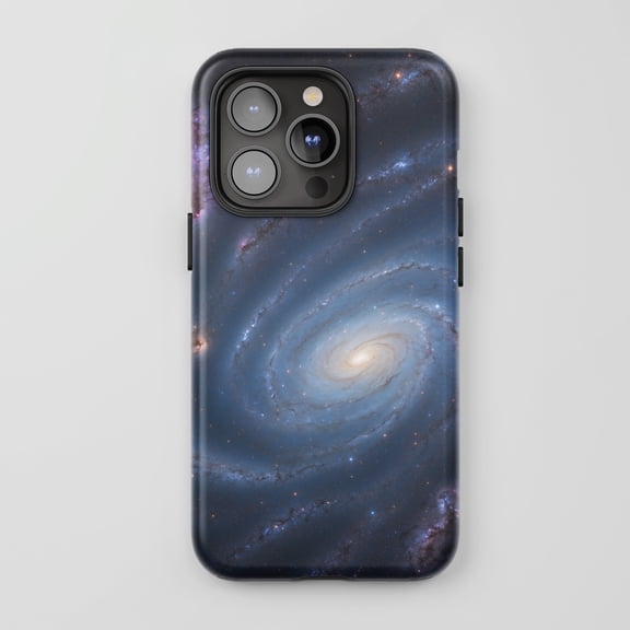 Spiral Galaxy For All iPhone Series Tough Phone Case Space Theme Blue