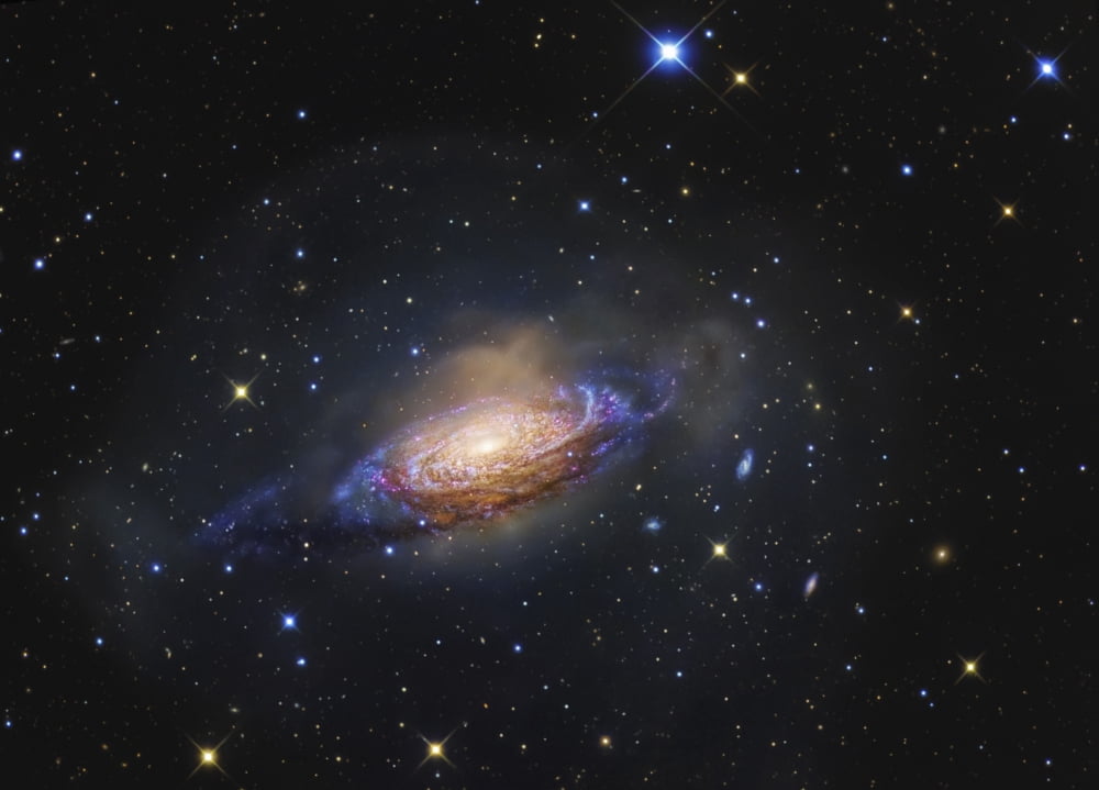 Spiral Galaxy NGC 3521 in the constellation Leo Canvas Art - R Jay GaBanyStocktrek Images (33 x 24)
