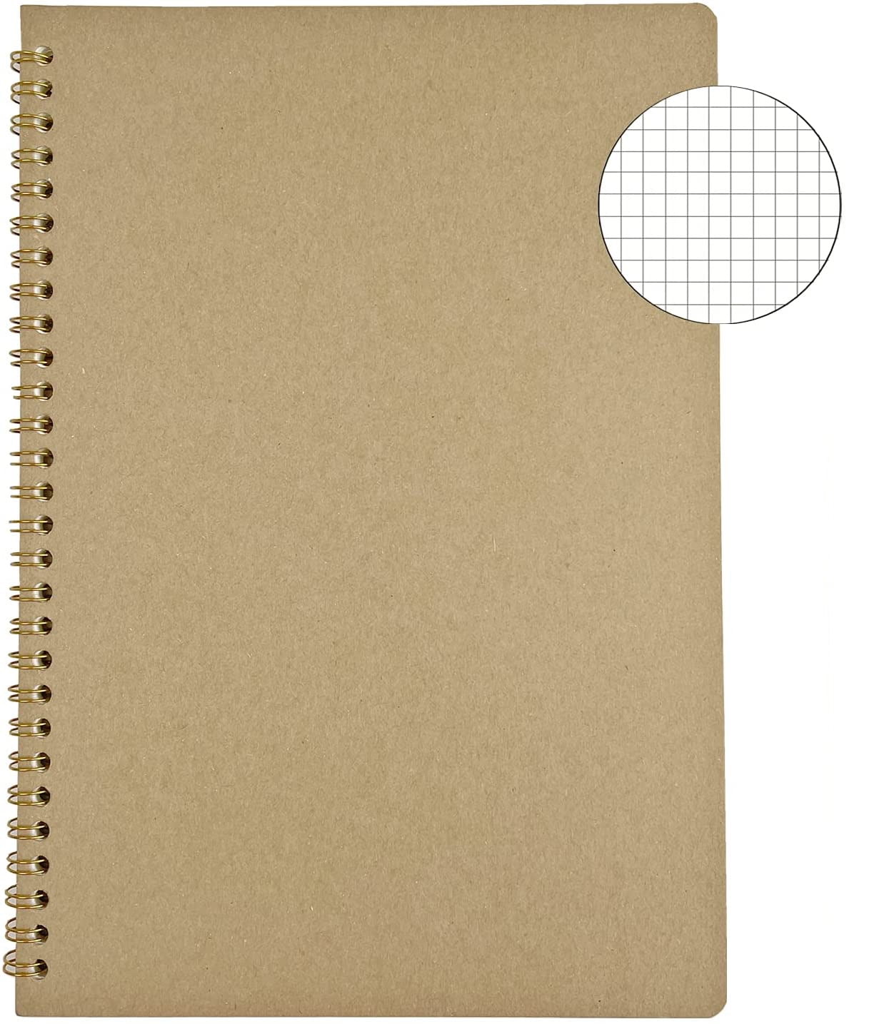 Spiral Graph Paper Notebook B5 Grid Notebooks Bound Journal