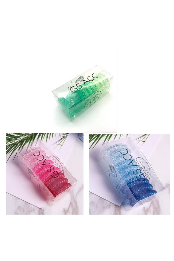 Spiral Hair Ties - Combo: 3 Boxes Of 9 PC Set