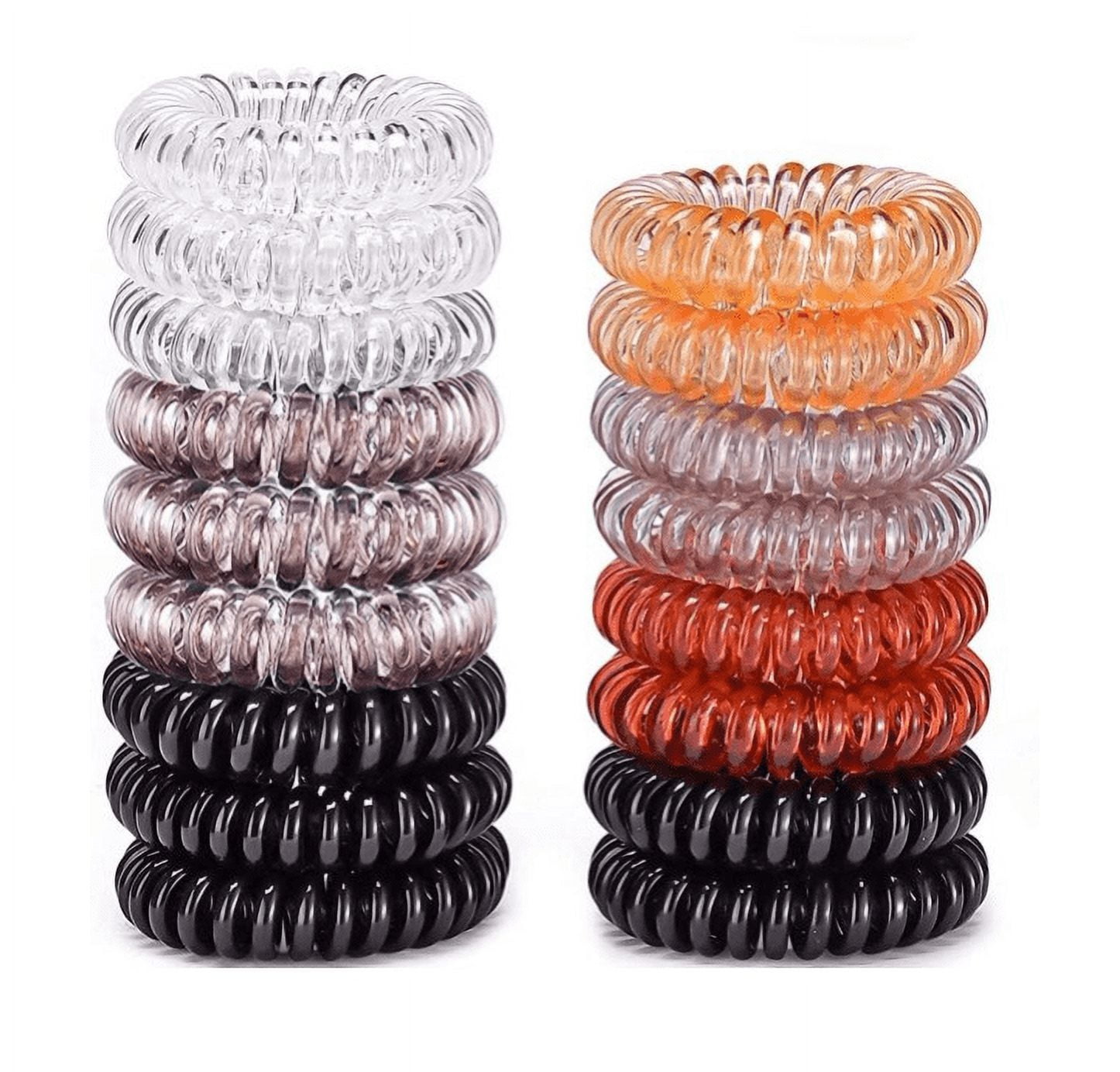 Spiral Hair Ties,Topboutique 16Pcs No Crease Hair Ties,Candy Color