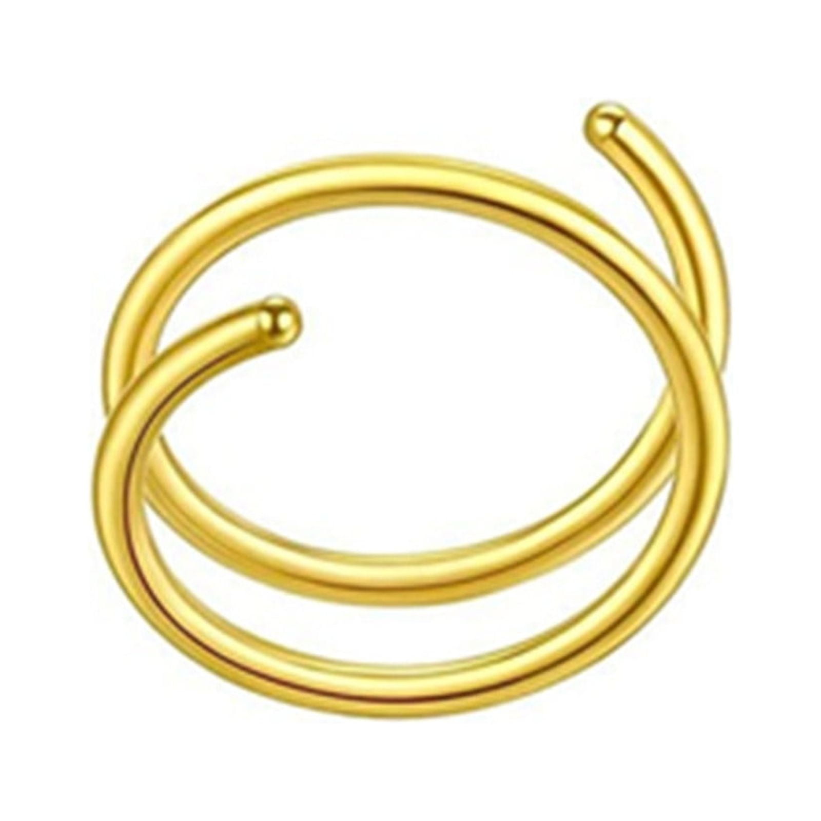 Septum Clicker Clip On Non Piercing Nose Ring Hoop - Earrings, HD Png  Download , Transparent Png Image | PNG.ToolXoX.com
