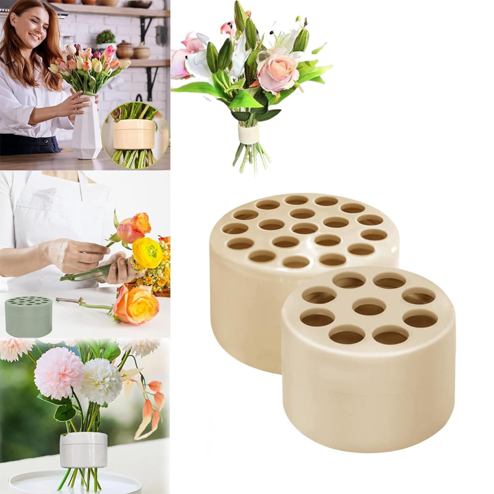 7 Stück Blumenstielhalter Spiralen | Transparente Blumenhalter Für Ikebana & Vasen