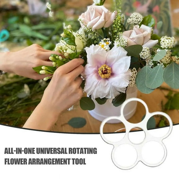 Spiral Ikebana Stem Holder for Flowers Spiral Stem Holder Bouquet Twister DIY Floral Art Accessory 6 Holes